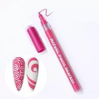 Born Pretty, Маркер для ногтей Nail Art pen 54320-07 розовый, 1 шт
