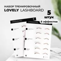 Набор тренировочных LashBoard Lovely, 5 штук Набор тренировочных LashBoard Lovely, 5 штук