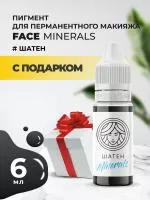 Пигмент для бровей Minerals Face ШАТЕН Minerals, 6 мл с подарком