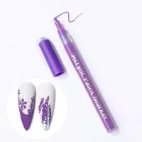 Born Pretty, Маркер для ногтей Nail Art pen 54320-10 фиолетовый, 1 шт